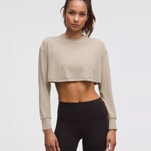 Lululemon Jersey Training Super-Cropped Long-Sleeve Shirt